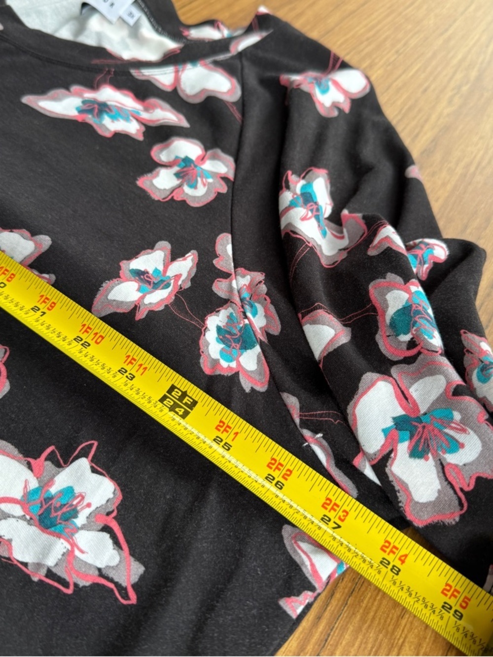 Tanya Taylor Floral Boxy Stretch Top 3X - Picture 5 of 6